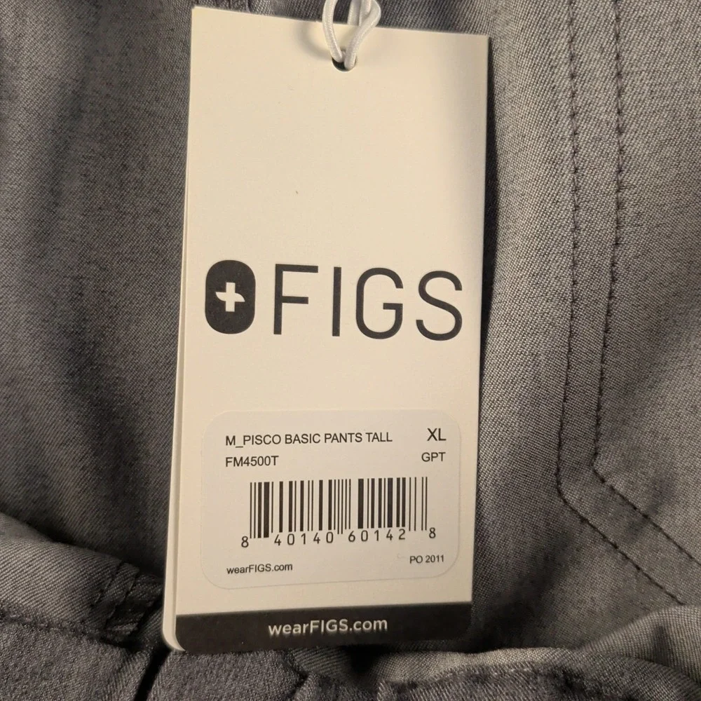 Men's Figs Pisco Basic Gray Scub Pants Size XL
